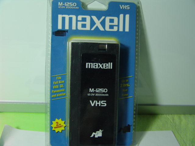 MAXELL M-1250 VHS BATTERY