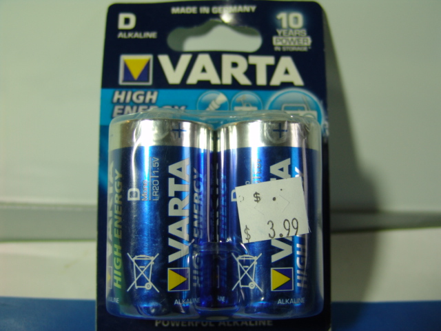 VARTA BATTERY D ALKALINE