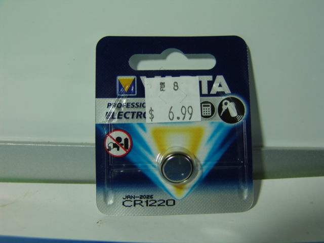 VARTA BATTERY CR1220 3V LITHIUM 