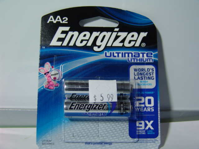 ENERGIZER AA LITHIUM BATTERY