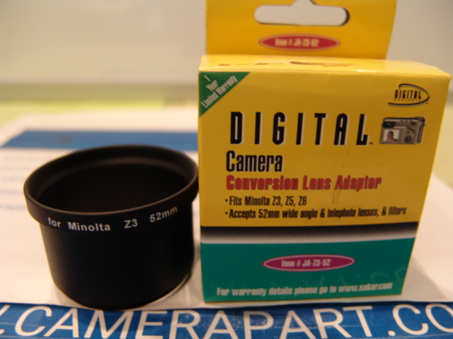 CONVERSION LENS ADAPTER FOR MINOLTA Z3