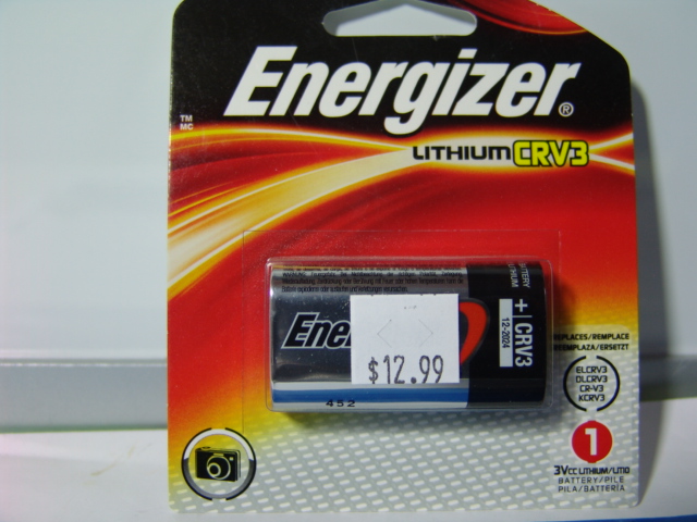 ENERGIZER CRV3 3V LITHIUM BATTERY
