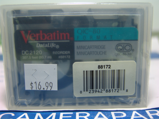 VERBATIM DATALIFE QIC-80 FORMAT 