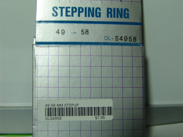 49MM-58MM STEP UP RING