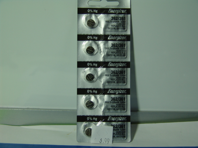 ENERGIZER 362/361 1.55V BATTERY
