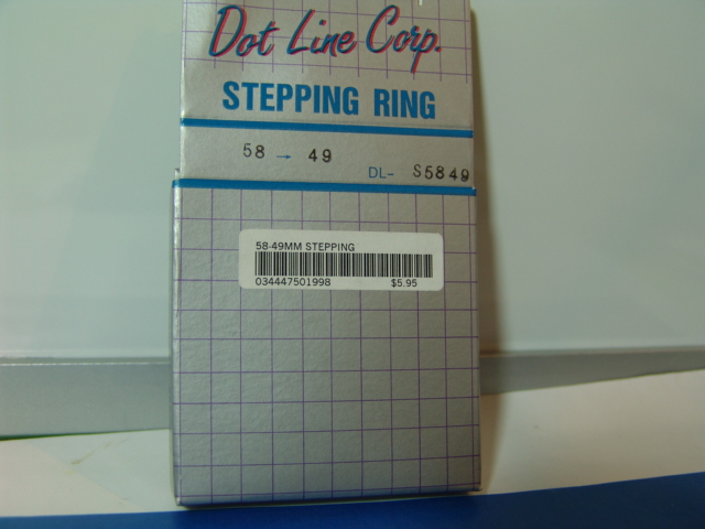 58MM-49MM STEP DOWN RING