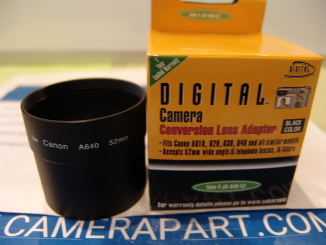 CONVERSION LENS ADAPTER FOR CANON A610