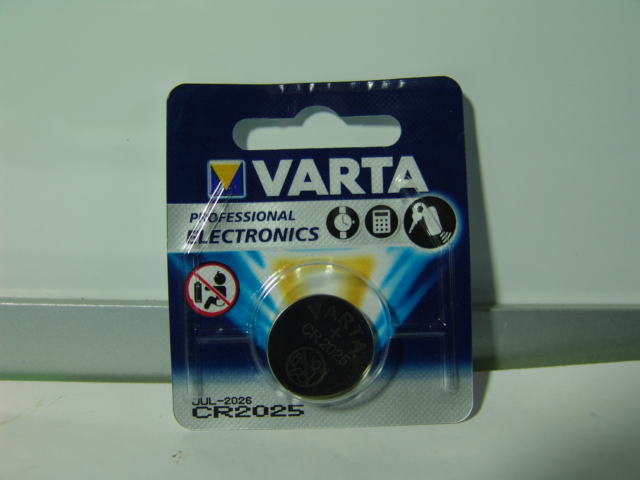 VARTA BATTERY CR2025 3V LITHIUM