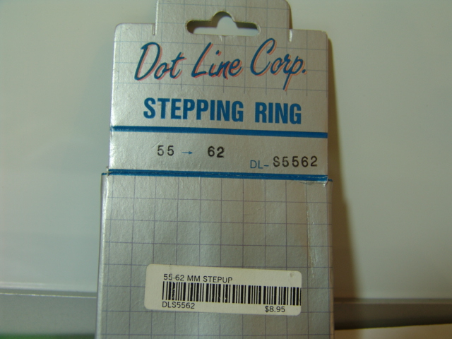 55MM-62MM STEP UP RING