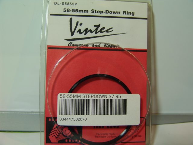 58MM-55MM STEP DOWN RING