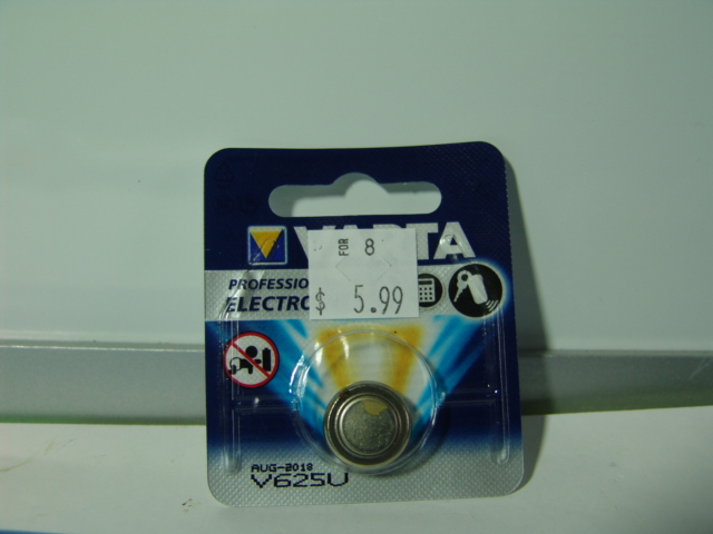 VARTA BATTERY V625U LR9 1.5V 
