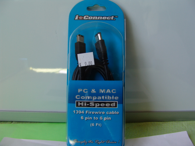 1394 FIREWIRE CABLE 6PIN TO 6PIN