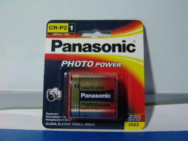 PANASONIC CR-P2 6V LITHIUM BATTERY