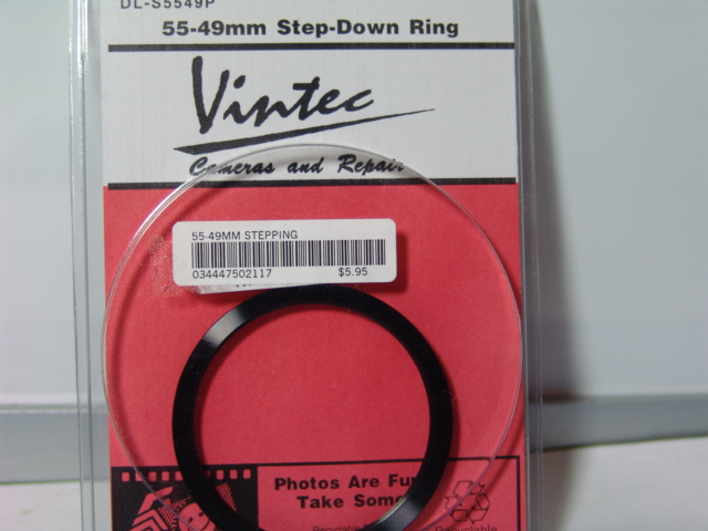 55MM-49MM STEP DOWN RING