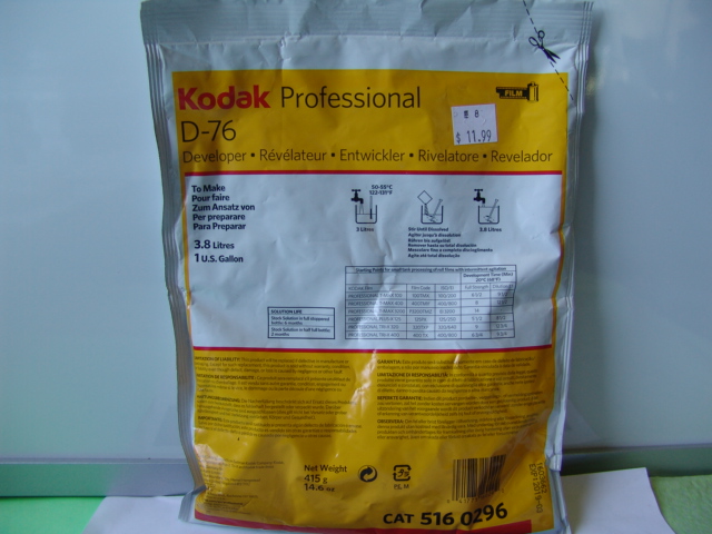 KODAK PROFESSIONAL D-76 DEVELOPER
