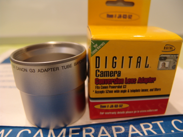 CONVERSION LENS ADAPTER FOR CANON POWERSHOT G3