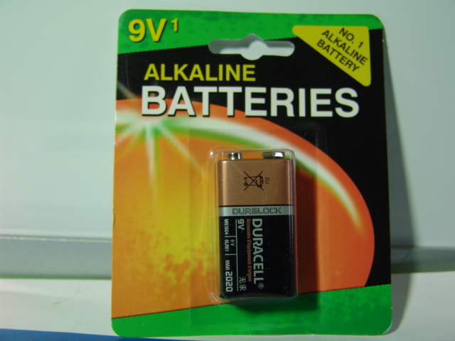 DURACELL BATTERY 9V ALKALINE