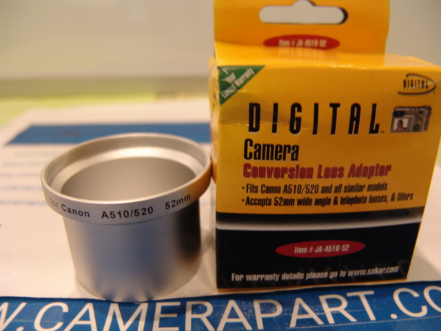 CONVERSION LENS ADAPTER FOR CANON A510/520