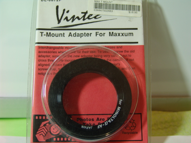 T - MOUNT ADAPTER FOR MINOLTA