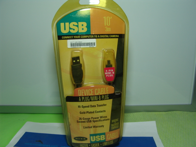 USB CABLE/MINI B PLUG