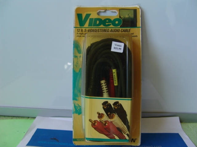 VIDEO 12FT S-VIDEO/STEREO AUDIO CABLE