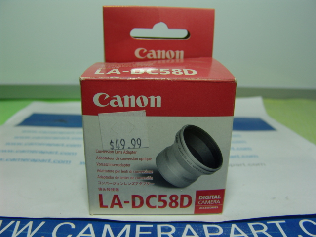 CANON LA-DC58D CONVERSION LENS ADAPTER